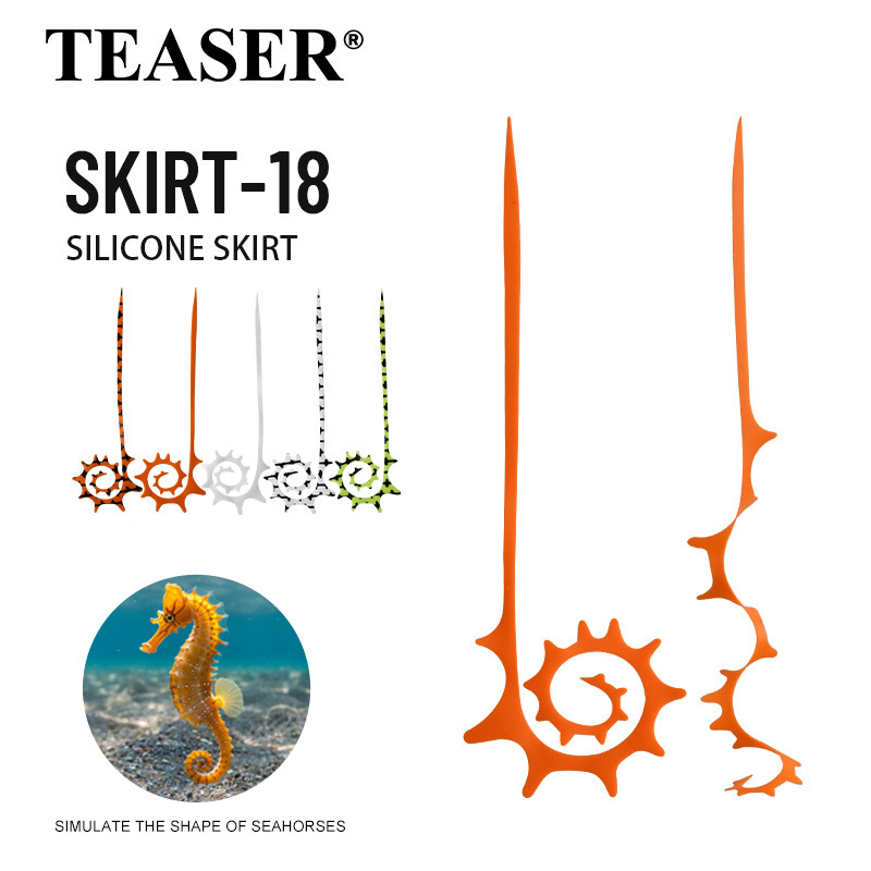 Fishing Lure Jig - TEASER 5 szt. SKIRT-18 145mm Silikonowa