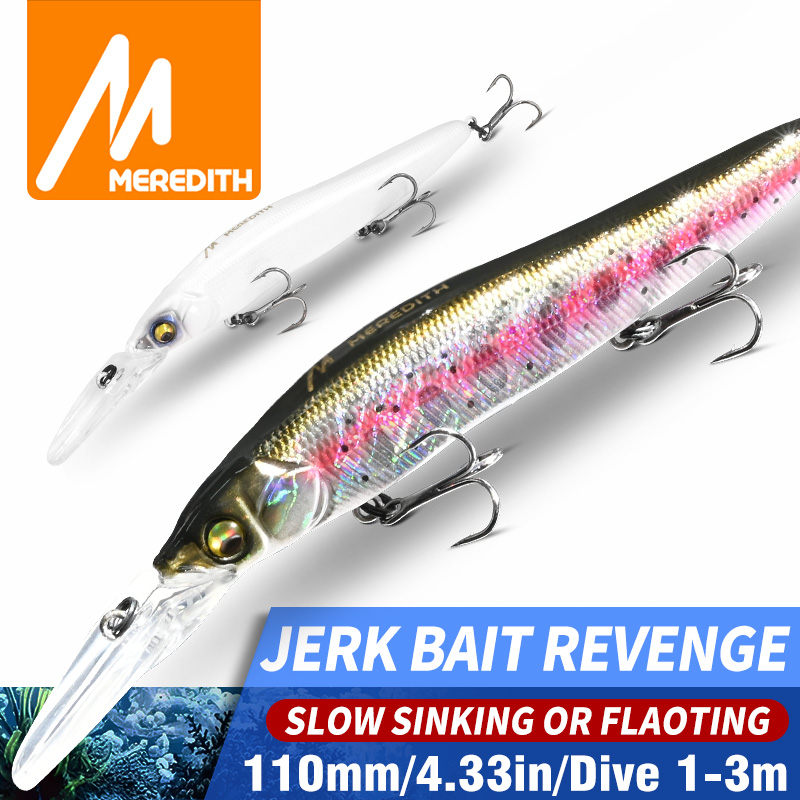 Fishing Lure Jerkbait - Przynęty wędkarskie MEREDITH Minnow Wobbler 110mm,