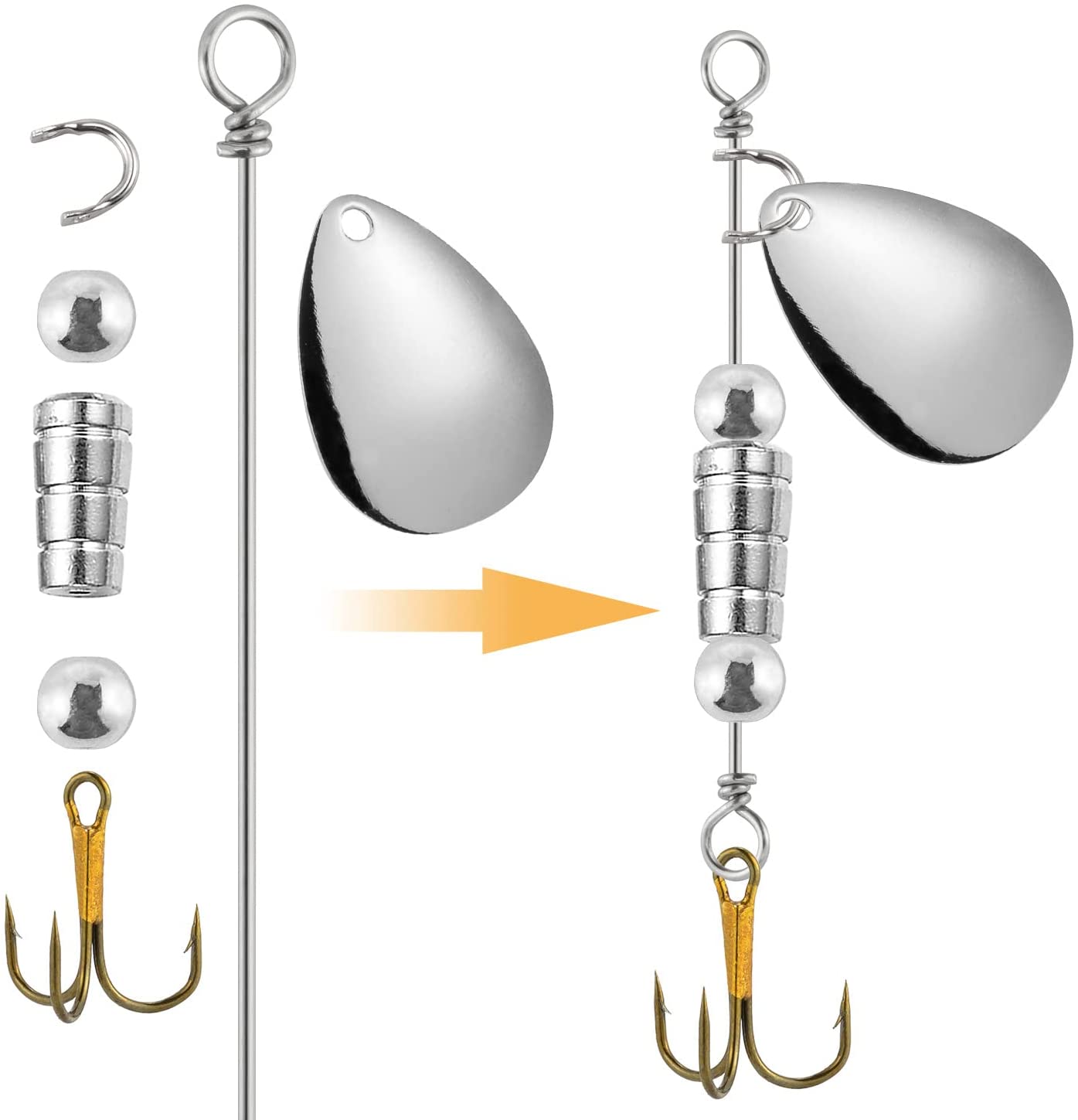 30/100 sztuk Tokyo Rig Spinner – Fishing Lure Spinnerbait recenzja i cena