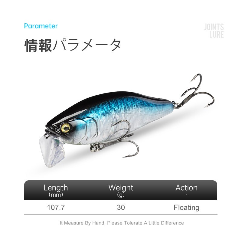 I-JACK Minnow przynęty 107.7mm – Fishing Lure Spinnerbait recenzja i cena