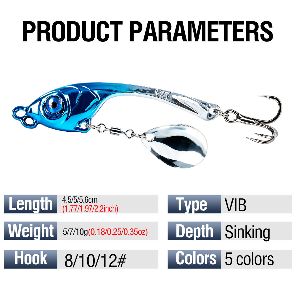 10 szt./pudełko Metalowa Przyn – Fishing Lure Spinnerbait recenzja i cena