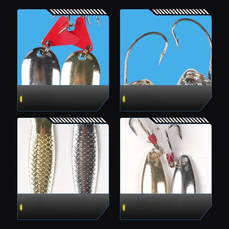 Zestaw Przynęt Wędkarskich 16  – Fishing Lure Spoon recenzja i cena