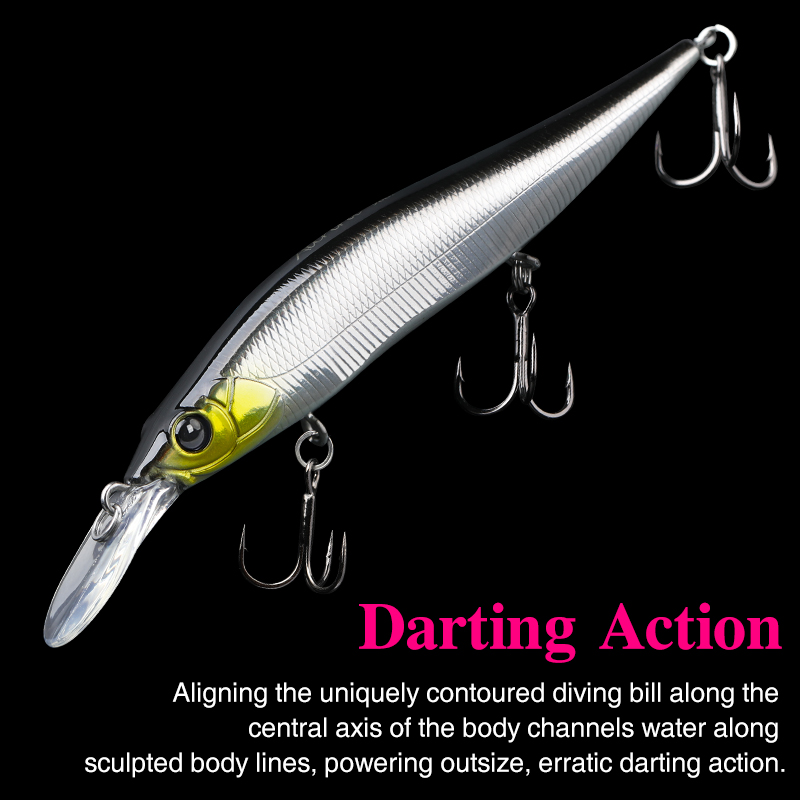 TSURINOYA Suspending Minnow Je – Fishing Lure Jerkbait recenzja i cena