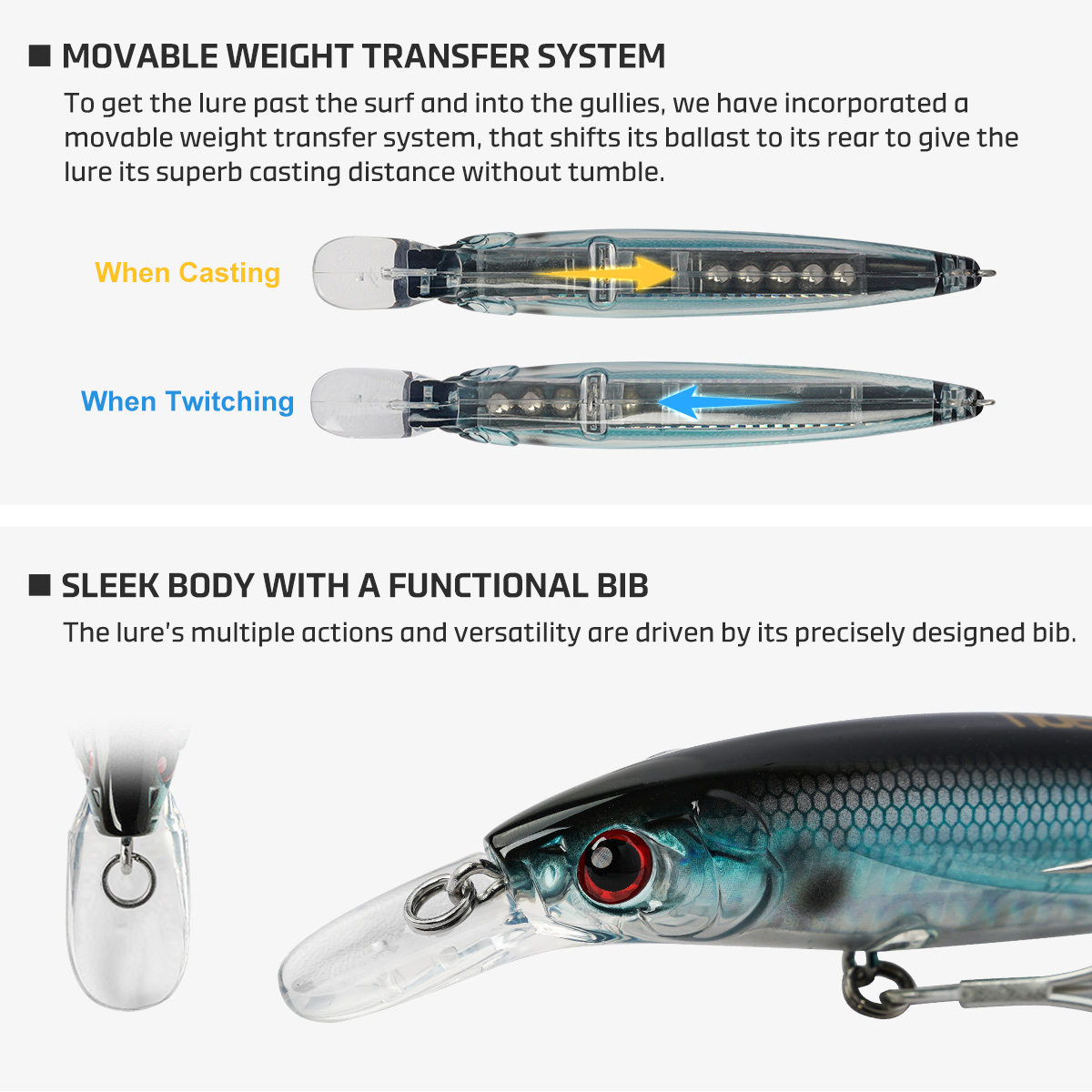 Noeby 100mm 14g 120mm 22g Jerk – Fishing Lure Jerkbait recenzja i cena