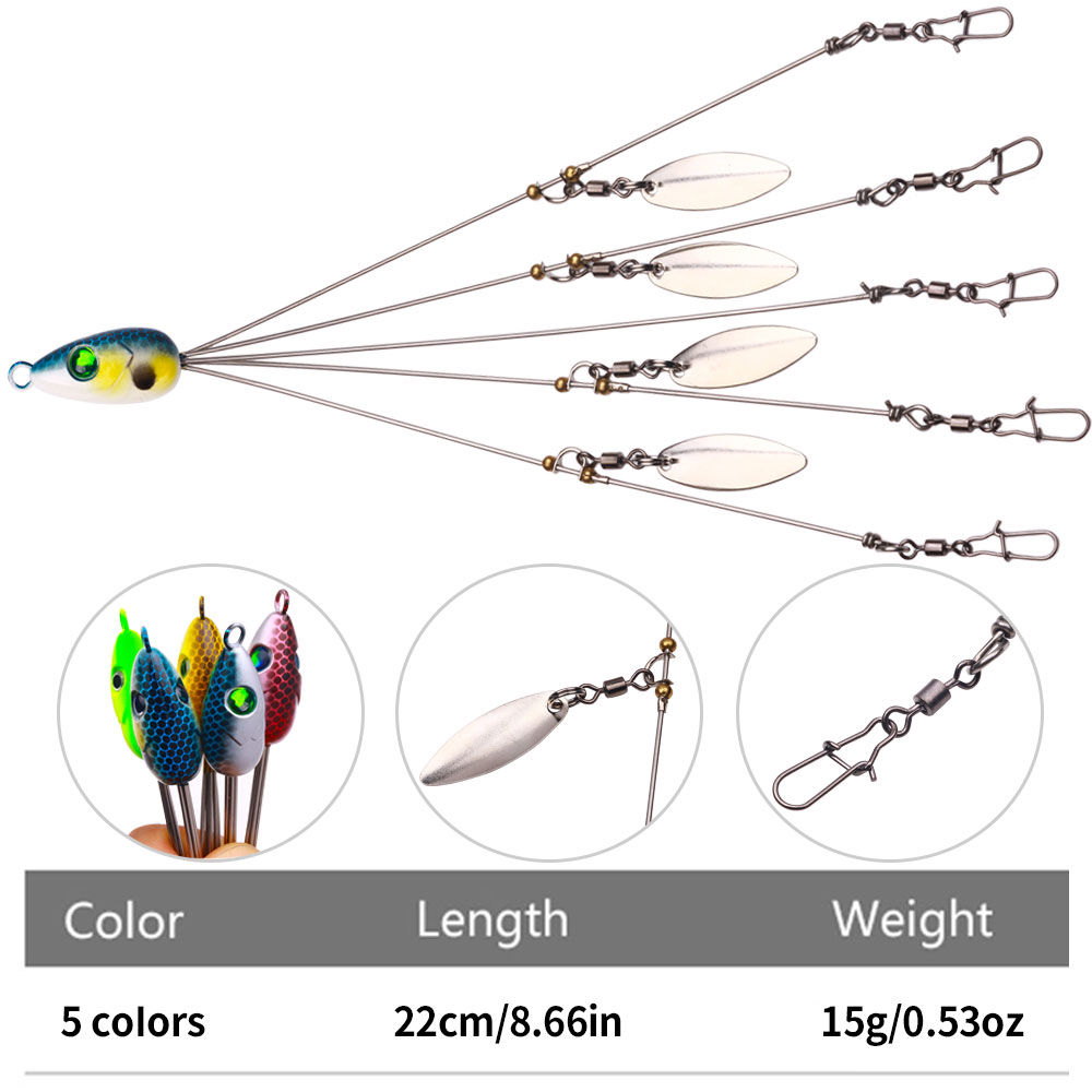 Zestaw przynęt Alabama Rig Spi – Fishing Lure Blade Bait recenzja i cena
